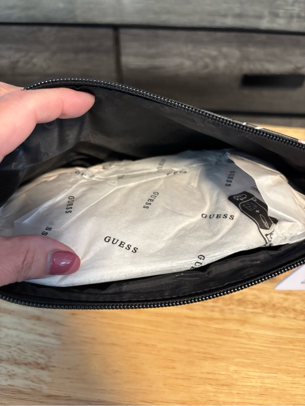 GUESS Cherry Print Cosmetic Bag - Picture 4 of 9